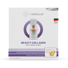 Beauty Collagen Plus with Vitamin C & Zinc - Monthly supply - pack of 30 vials - 10ml - Vitabaum®